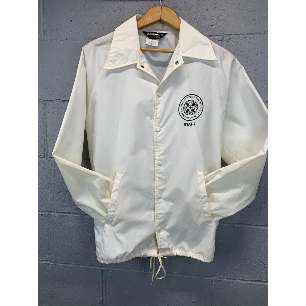 Vtg 70s BSA Windbreaker Boy Scouts Camp Counselor Staff Philadelphia Trailblazer